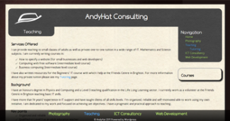 Screenshot of 2011 AnyHAt website